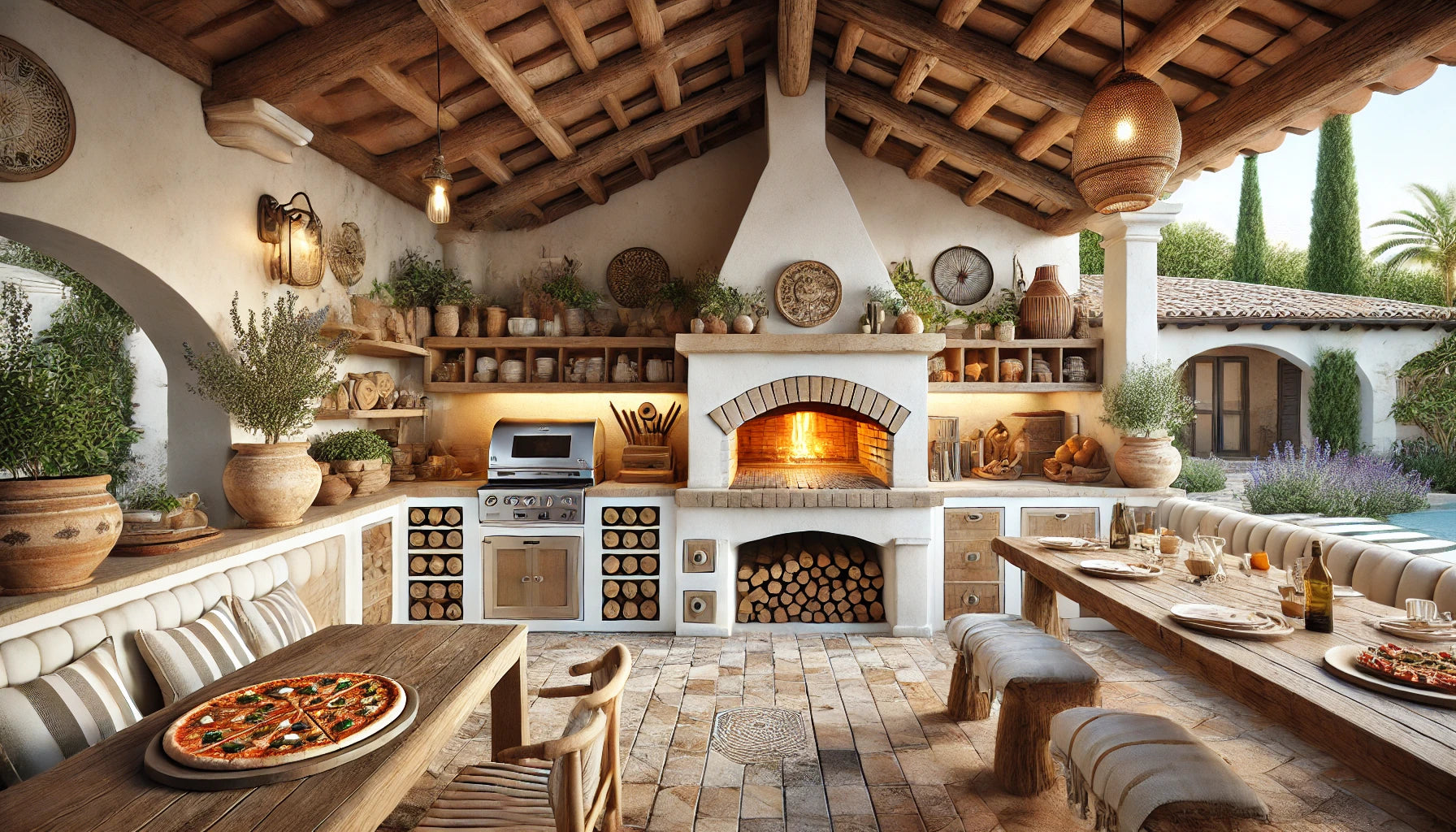 An_Outdoor_Mediterranean_Italian_Style_Kitchen_with_Wood-Fired_Oven