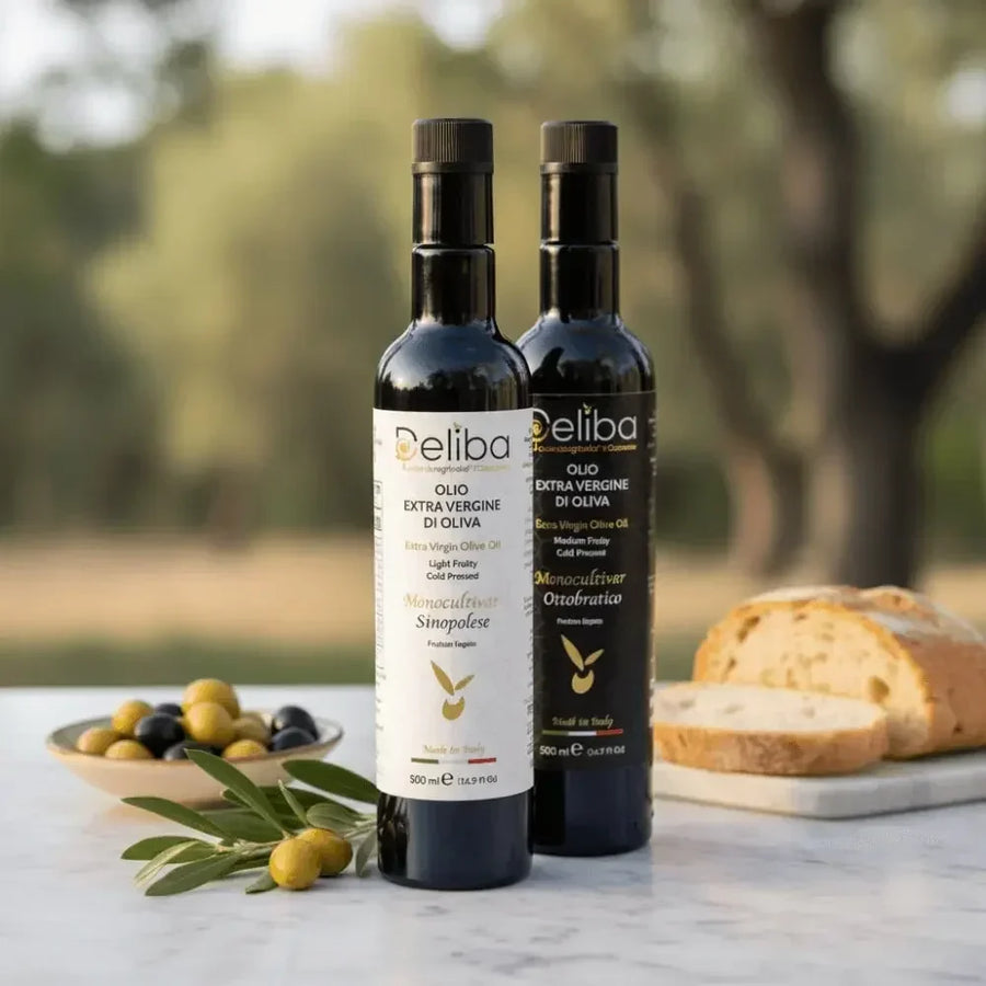 Deliba extra virgin olive oil Duo with Ottobratico and Sinopolese