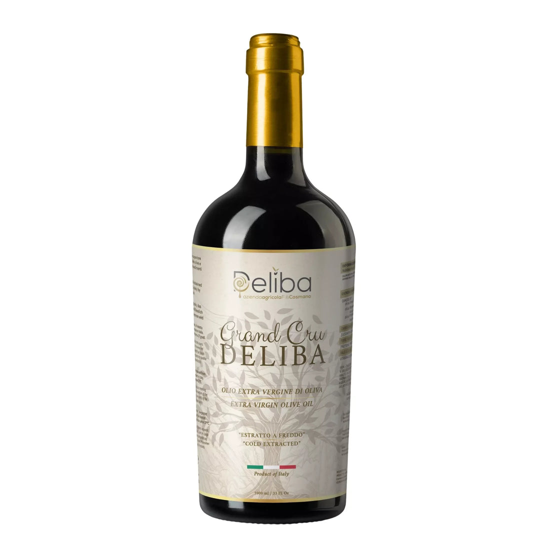 Best Italian Grand Cru Olive Oil - Cold-Pressed Extra Virgin Olive Oil - 1 LT
