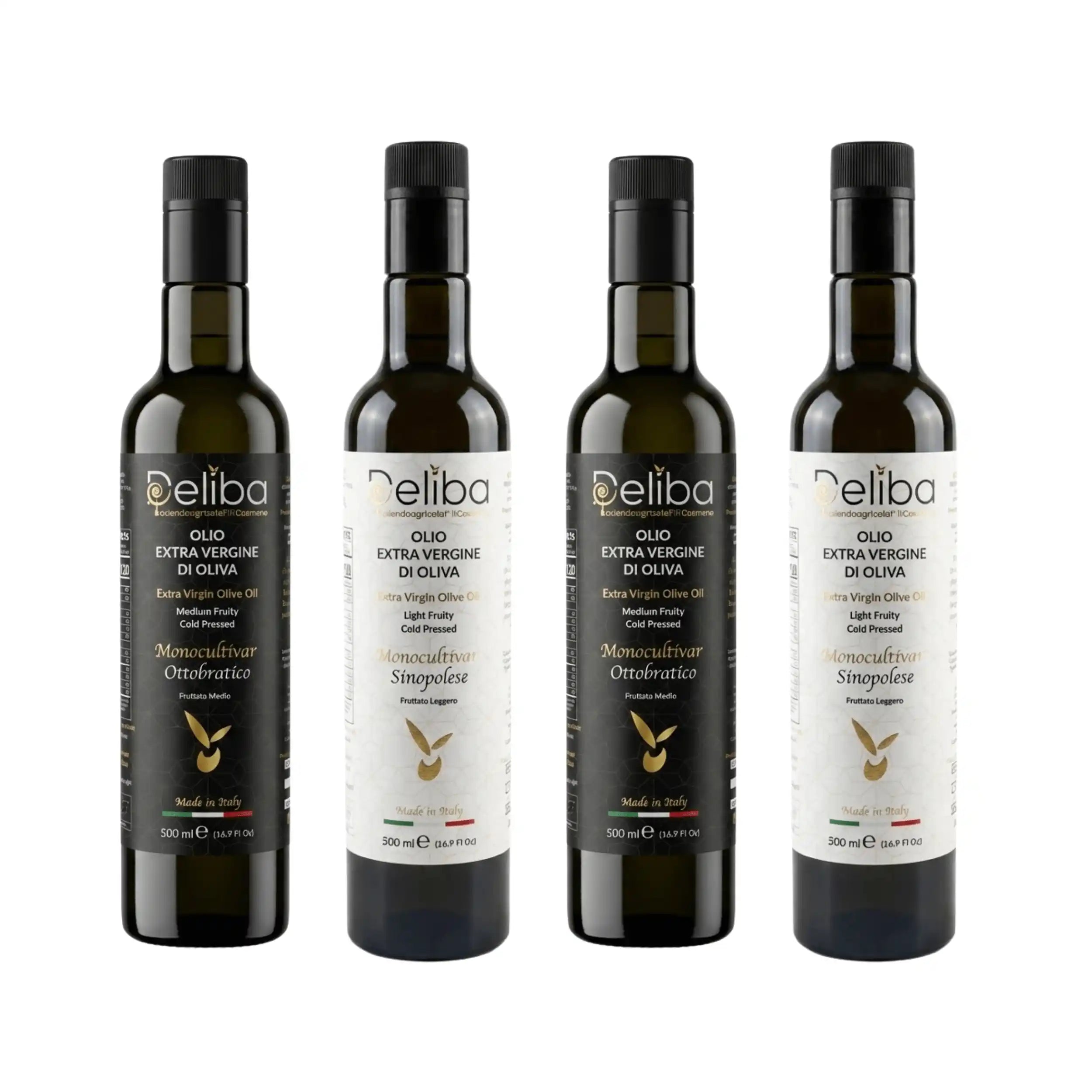 The Duo: 2 Bottles of Ottobratico & 2 Bottles of Sinopolese EVOOs - Deliba