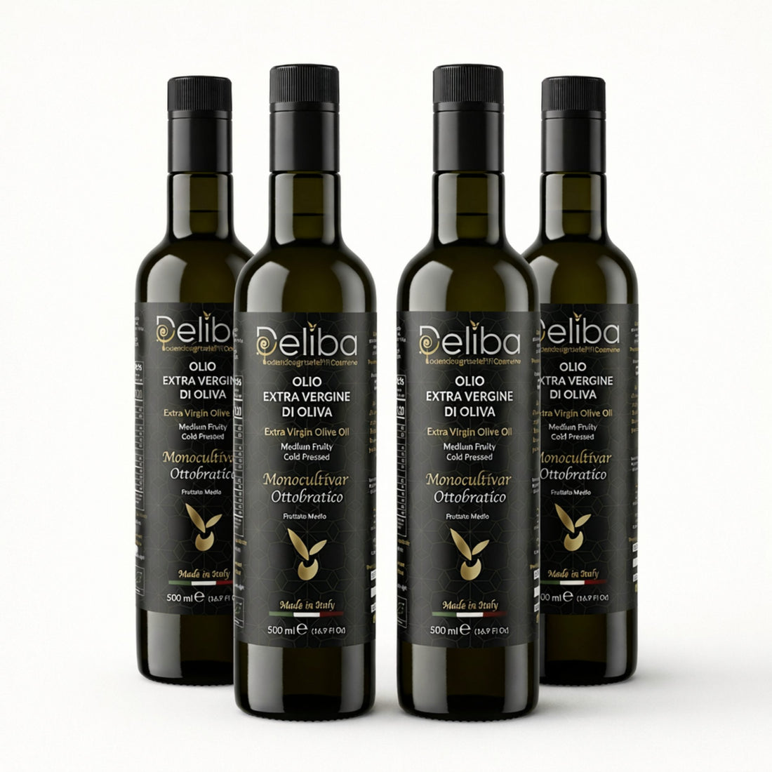 Deliba Ottobratico – High Polyphenol Extra Virgin Olive Oil (500mL)