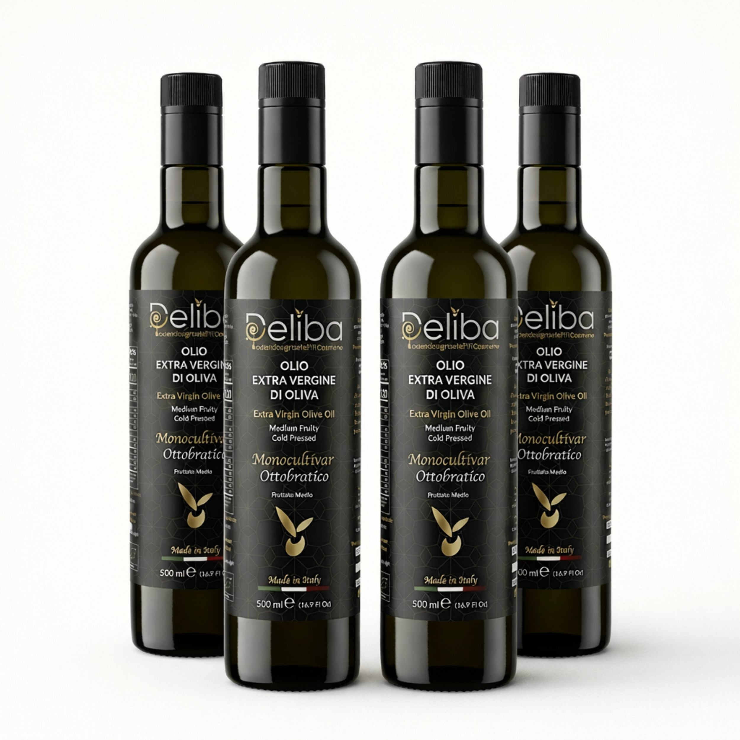 Deliba Ottobratico – High Polyphenol Extra Virgin Olive Oil (500mL)