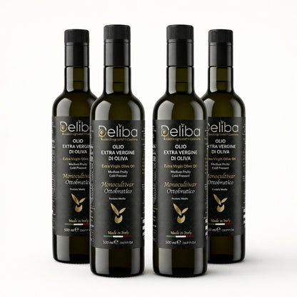Deliba Ottobratico – High Polyphenol Extra Virgin Olive Oil (500mL)