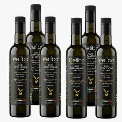 Deliba Ottobratico – High Polyphenol Extra Virgin Olive Oil (500mL)